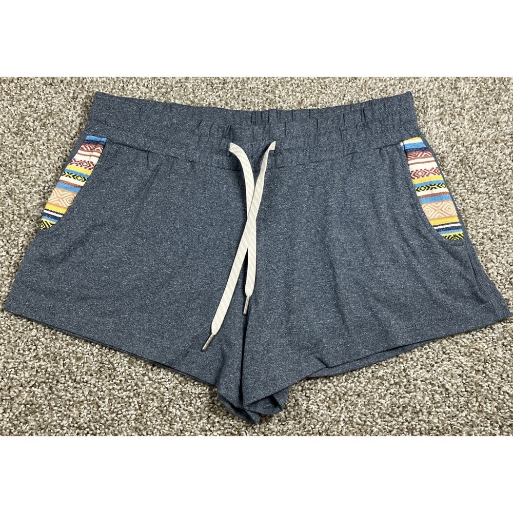 Wowie Women's Shorts Size Small Aztec Print Drawstring‎ Lightweight Stretch